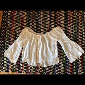 Crochet Off-the-Shoulder Top